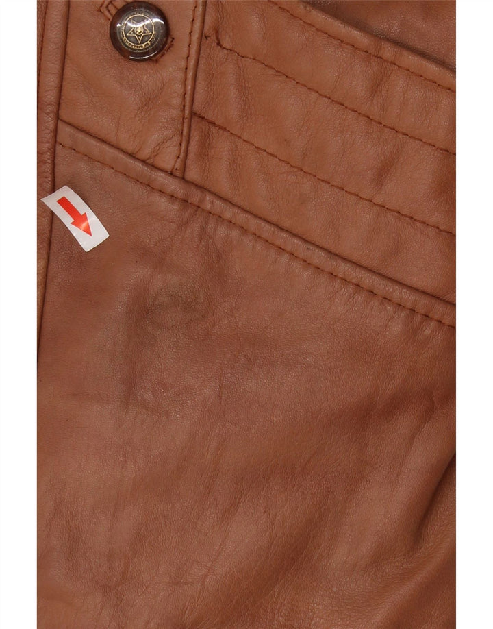 Vintage Dame Oversized Shearling Jacket UK 16 Large Brown