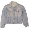 Guess Dame denimjakke UK 14 Stor Blå Bomuld