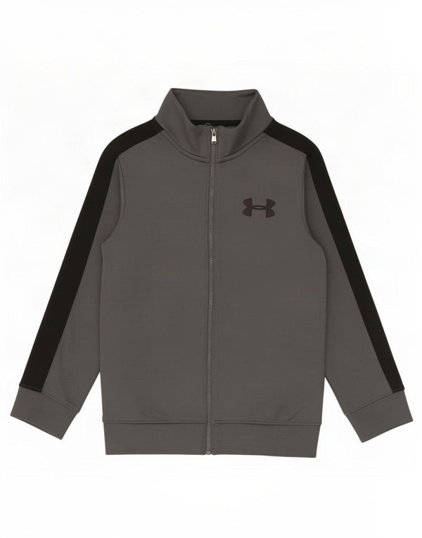 Under Armour drenge træningsdragt topjakke 7-8 år lille grå farveblok