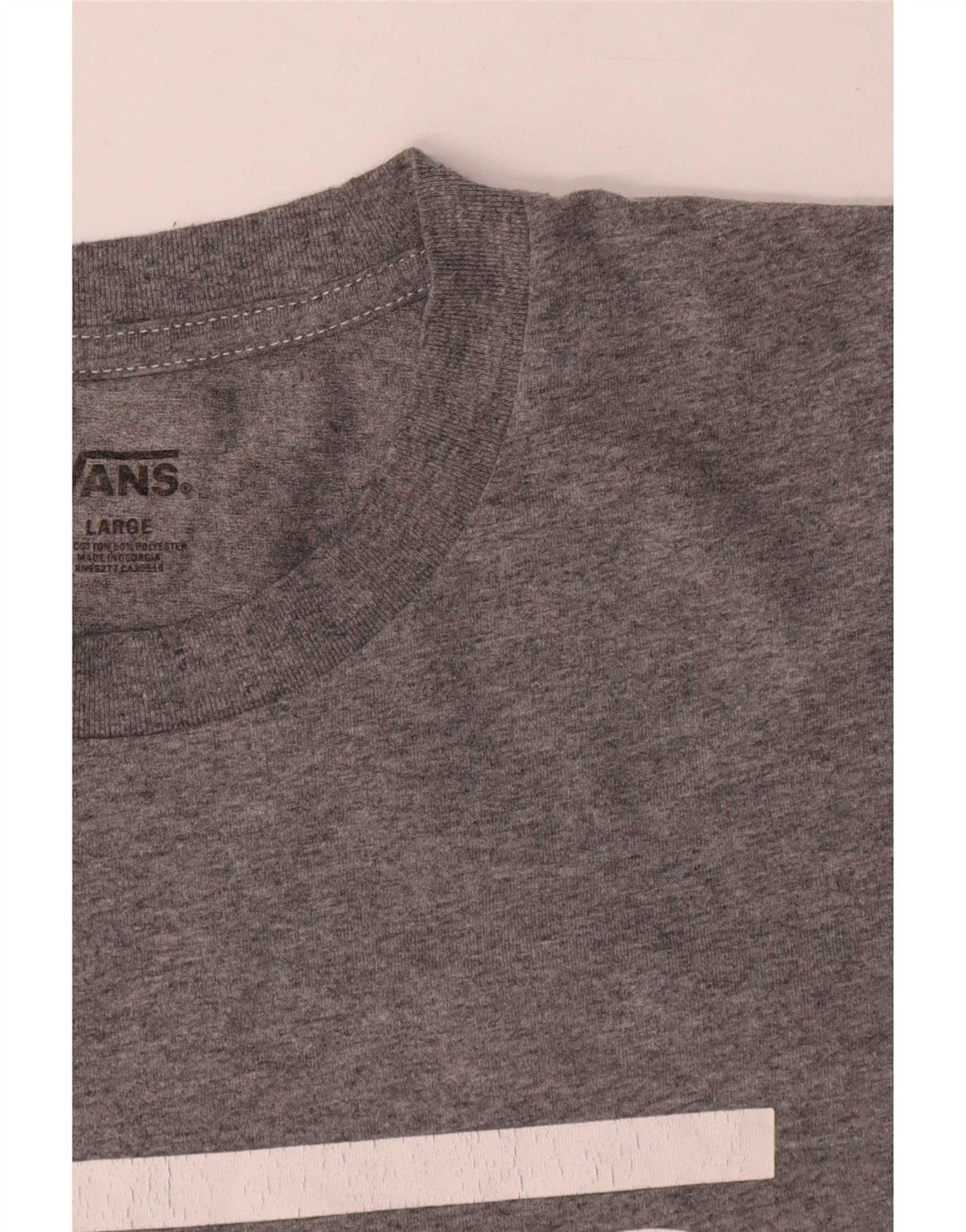 Vans Herre Grafisk T-Shirt Top Stor Grå Bomuld