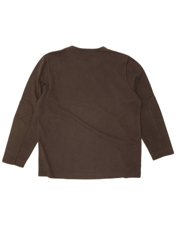 Hugo Boss Herre Top Langærmet 2XL Khaki Bomuld