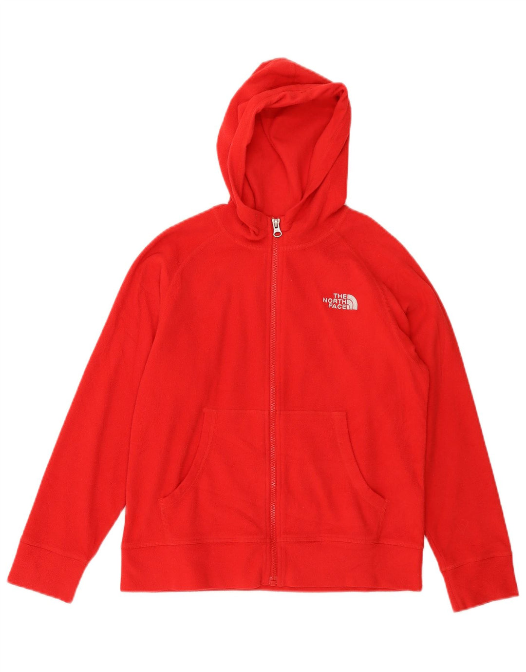 THE NORTH FACE Fleecejakke med hætte til drenge 9-10 år Medium Rød Polyester