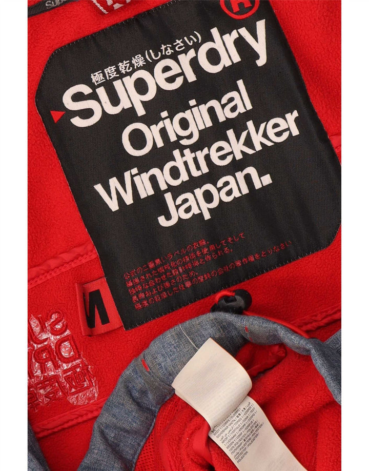 Superdry Windtrekker Graphic Windbreaker Jacket UK 38 Medium Blue