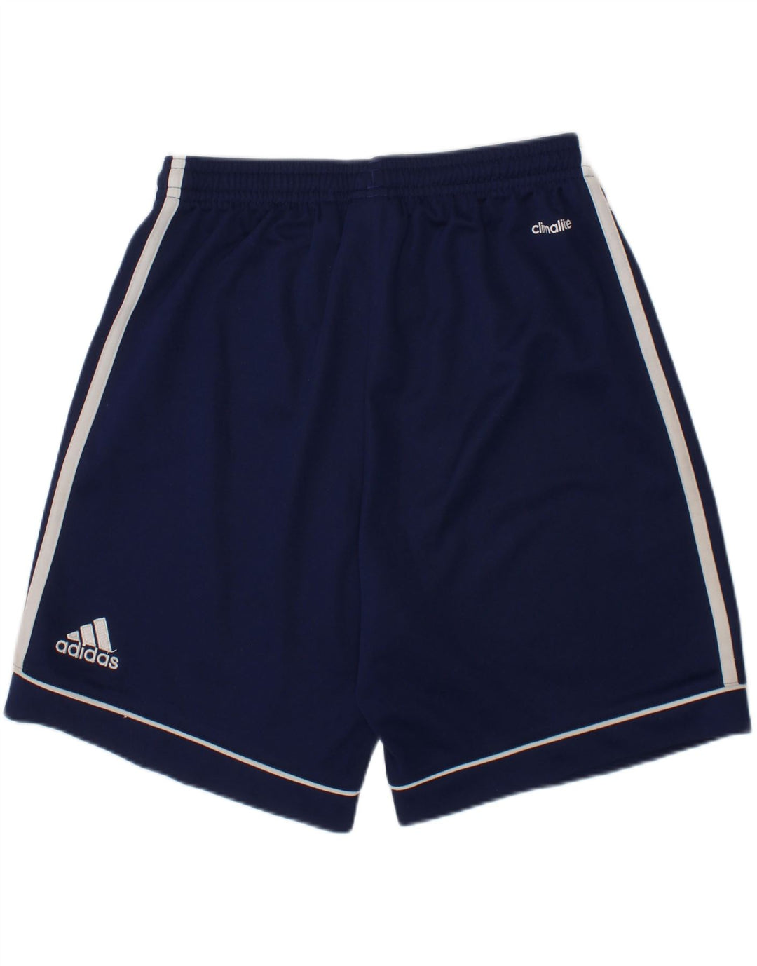 ADIDAS Boys Climalite Sport Shorts 11-12 Years  Navy Blue Polyester Vintage Adidas and Second-Hand Adidas from Messina Hembry 