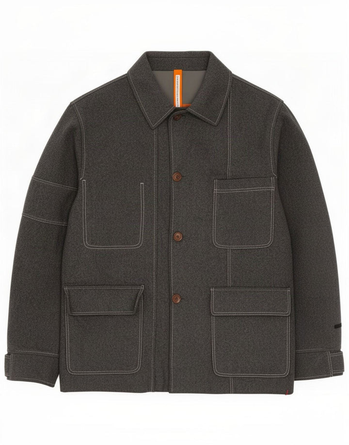 JC De Castelbajac Herre Utility Jacket IT 52 XL Grå Uld