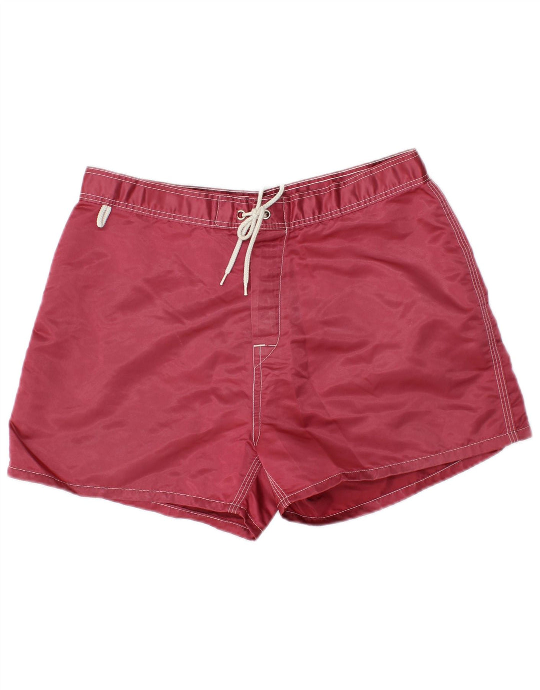 Sundek Herre badeshorts Medium Bourgogne stribet nylon