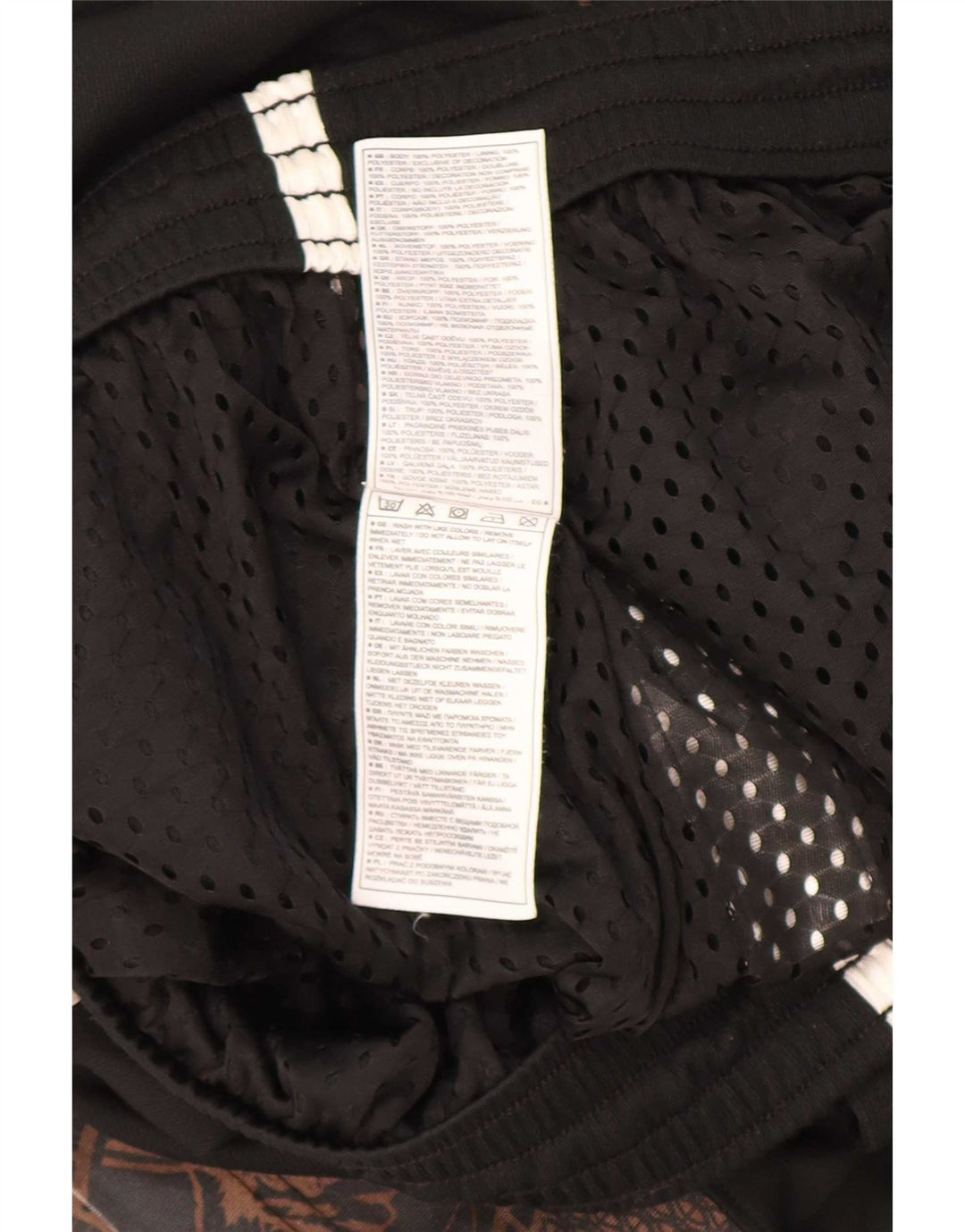 Nike Herre Basketball Graphic Sports Shorts Large Black Colourblock Polyester