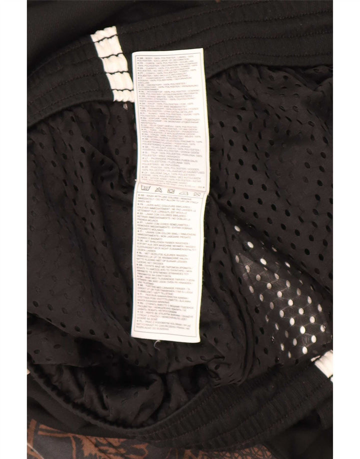 Nike Herre Basketball Graphic Sports Shorts Large Black Colourblock Polyester