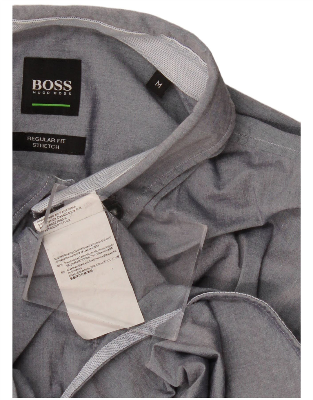 HUGO BOSS Herre Regular Fit skjorte Medium marineblå bomuld