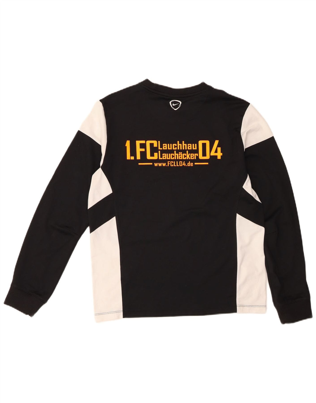 Nike drenge Dri Fit grafisk top langærmet 13-14 år XL sort farveblok