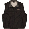 BELFE & BELFE Mens Graphic Gilet UK 38 Medium Black Colourblock Polyester Vintage Belfe & Belfe and Second-Hand Belfe & Belfe from Messina Hembry 