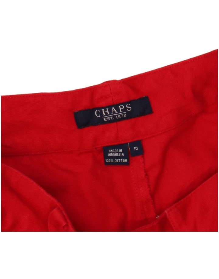 Chaps Dame Casual Shorts US 10 Large W32 Rød Bomuld