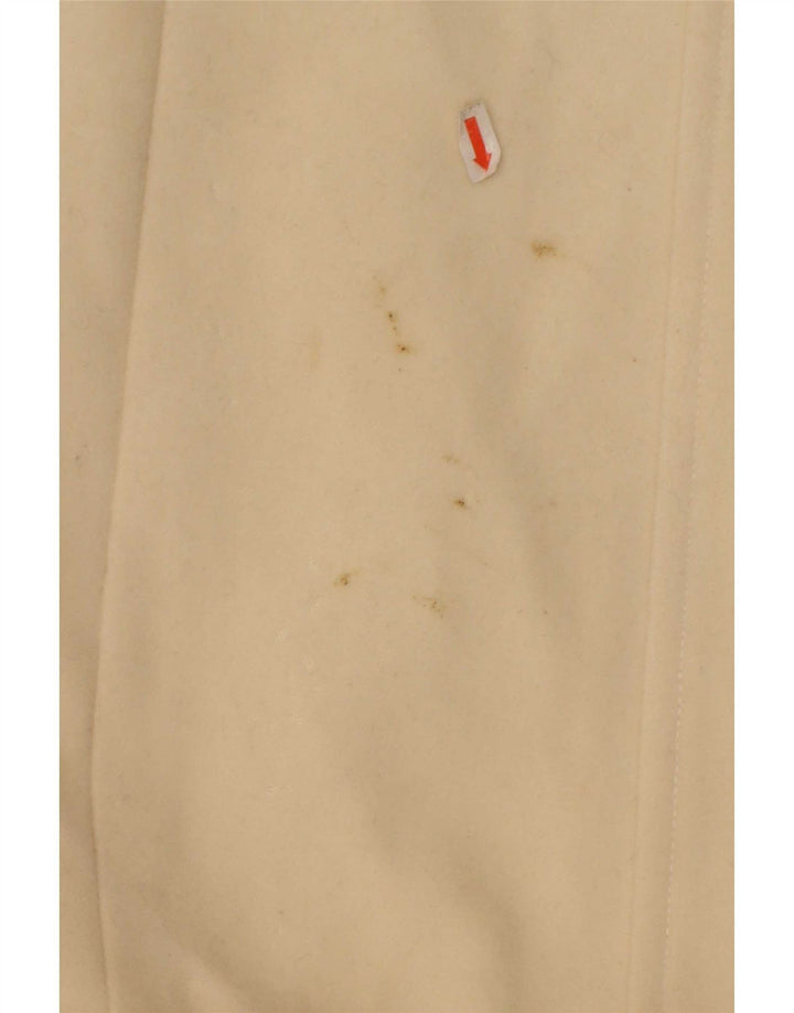 Zara Dame Overfrakke UK 10 Lille Beige Uld