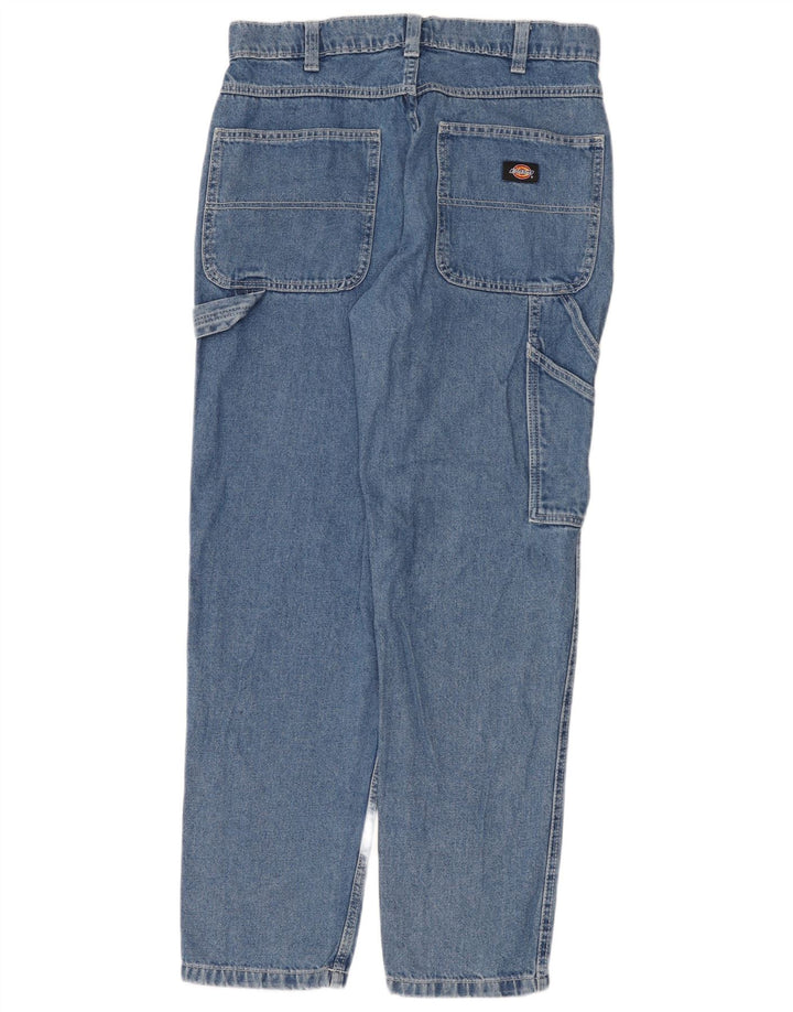 Dickies Herre Cargo Straight Jeans W31 L32 Blå Bomuld