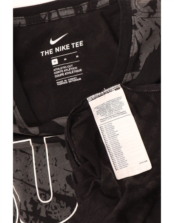 Nike Herre atletisk snit abstrakt mønster grafisk T-shirt top mellemgrå