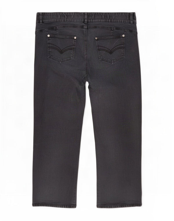 Marks & Spencer Dame Autograph Straight Jeans UK 26 5XL W46 L30 Grå