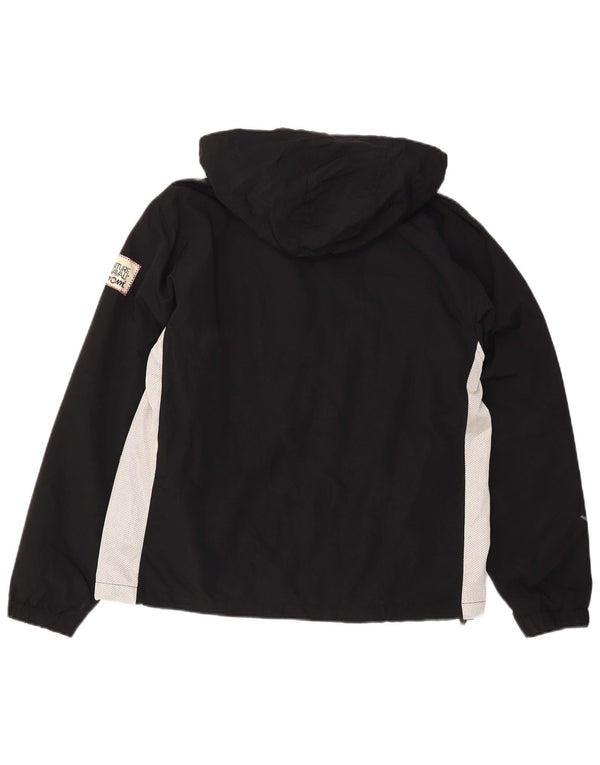 Murphy & Nye Mens Loose Fit Graphic Rain Jacket UK 36 Small Black