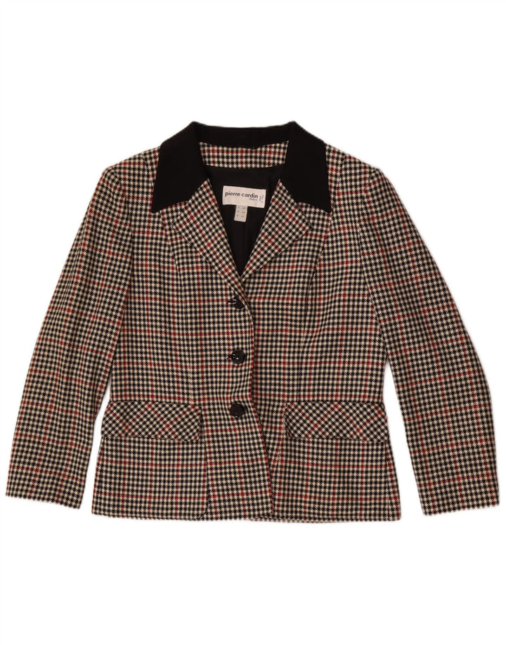 Pierre Cardin Dame 3-knaps blazerjakke IT 48 XL brun ternet uld