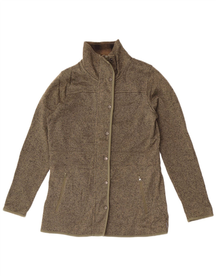 Eddie Bauer Dame træningsdragt Topjakke UK 14 Medium Khaki Flecked