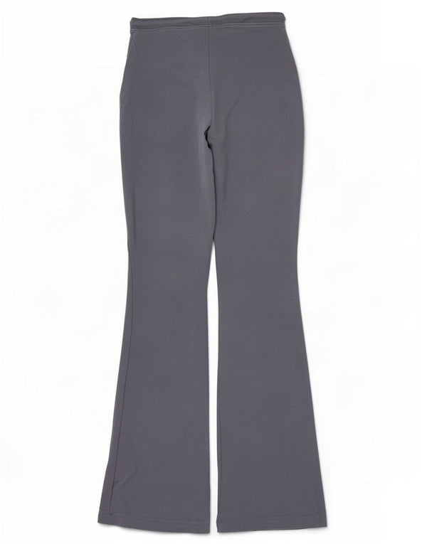 Zara Womens Flare Tracksuit Trousers UK 12 Medium Grey Cotton