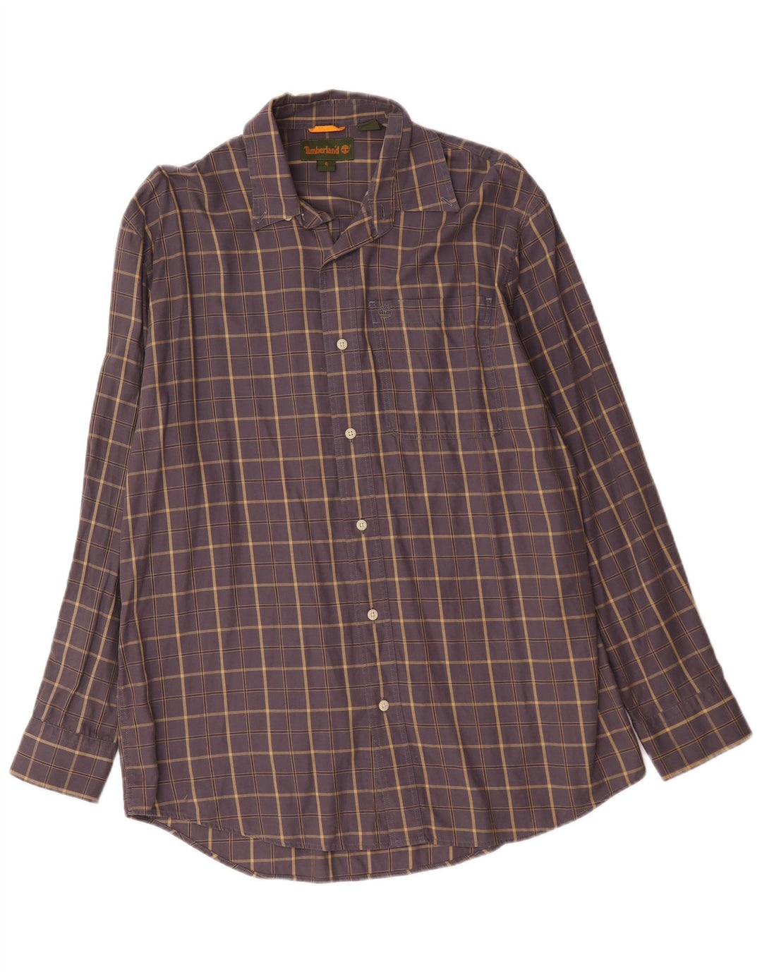 Timberland Herre Loose Fit skjorte lille blå ternet bomuld