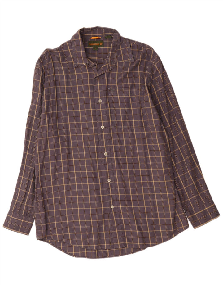 Timberland Herre Loose Fit skjorte lille blå ternet bomuld