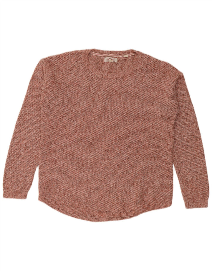 Fat Face Dame Oversized Boat Neck Jumper Sweater UK 10 Small Maroon