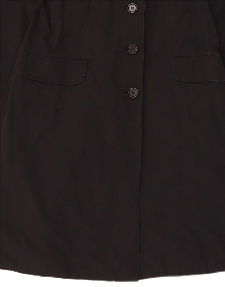 Aspesi Dame Overfrakke UK 18 XL Sort Bomuld