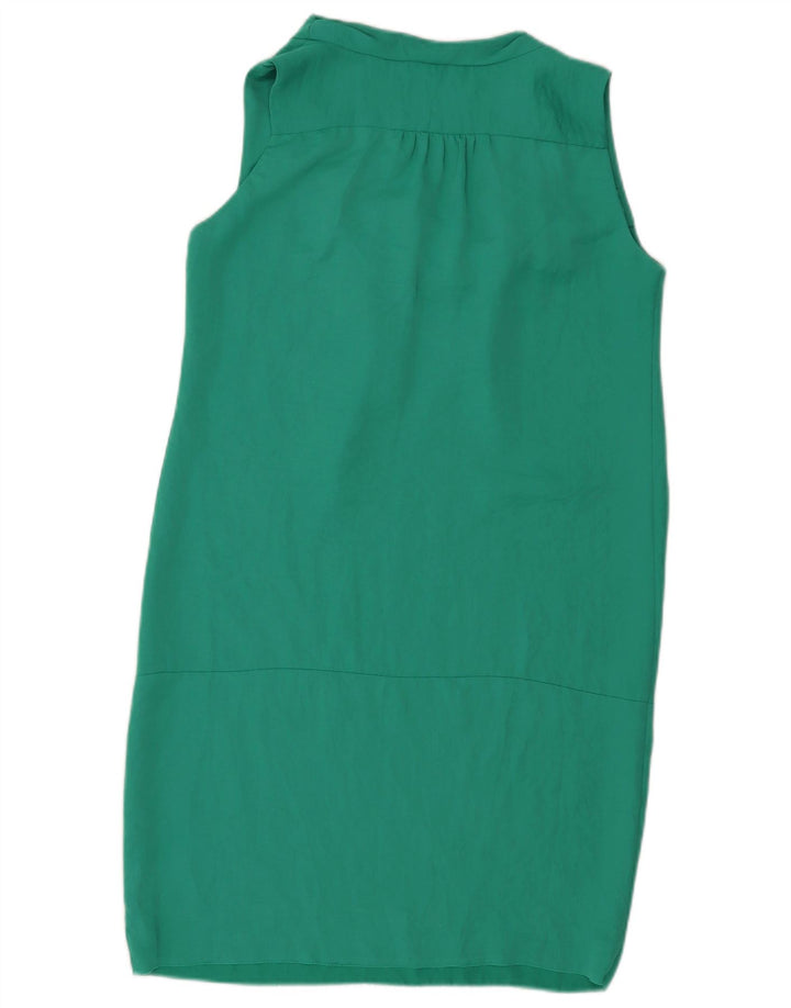 Zara Dame Ærmeløs Shift Dress UK 14 Medium Green