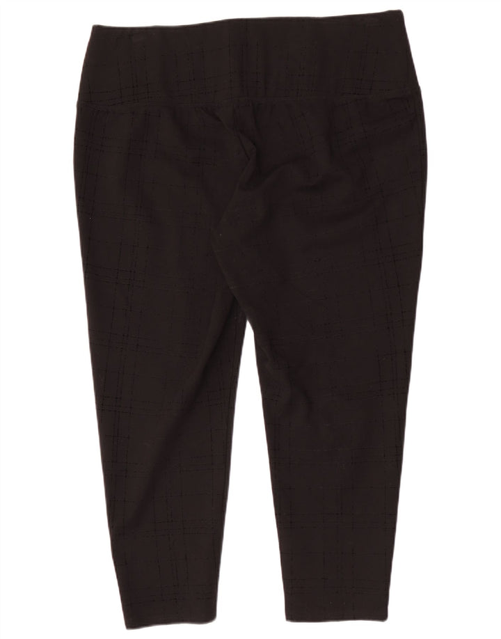 Marks & Spencer Womens Autograph Crop Leggings UK 18 XL Black Check