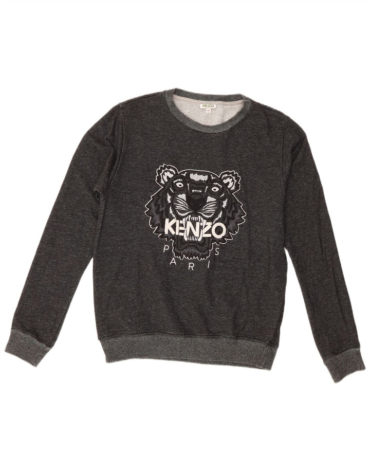 Kenzo Boys Grafisk Sweatshirt Jumper 15-16 år Grå Bomuld
