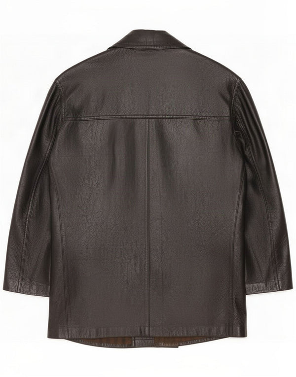 Vintage læderjakke til mænd UK 40 Large Black