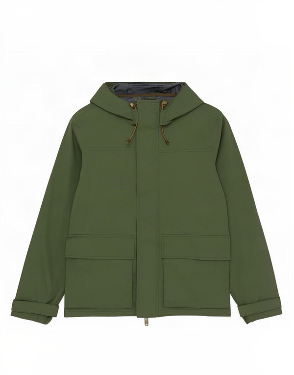 J. Crew Herre Hooded Utility Jacket UK 36 Small Green Polyester