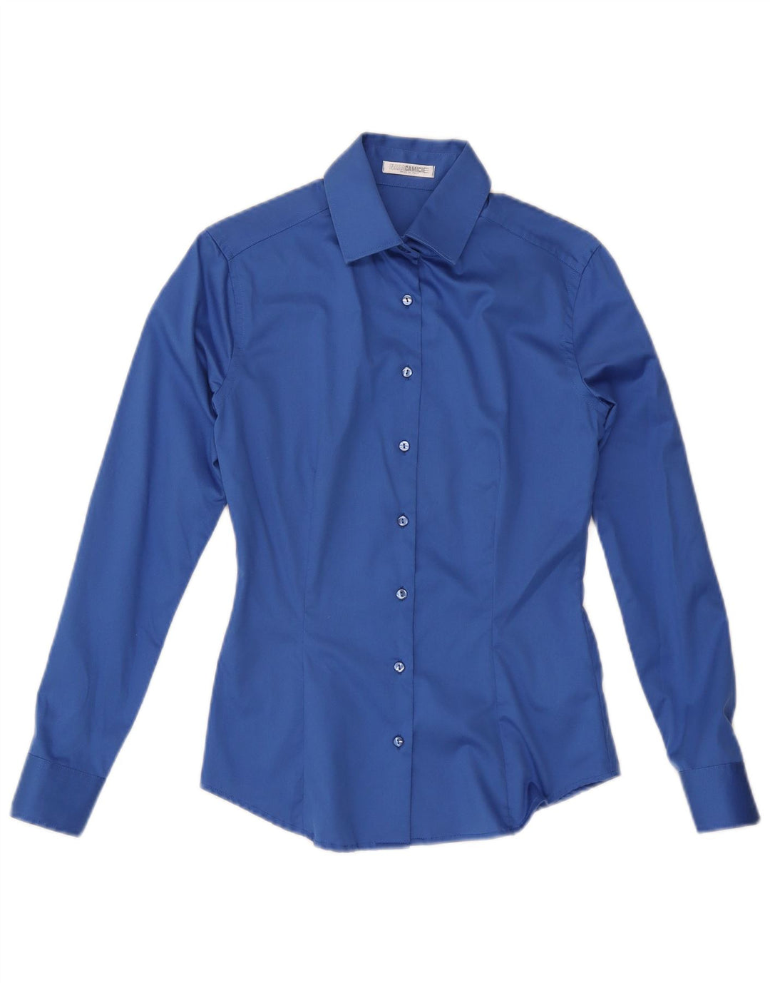 Naracamicie Dameskjorte UK 12 Medium Blue Cotton