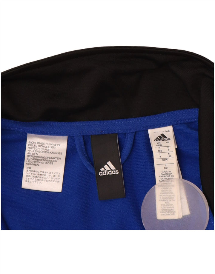 Adidas Træningsdragt til mænd Top jakke UK 42/44 Large Black Colourblock Polyester