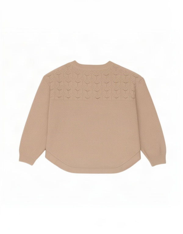 Fat Face Dame Oversized Boat Neck Jumper Sweater UK 10 Small Beige