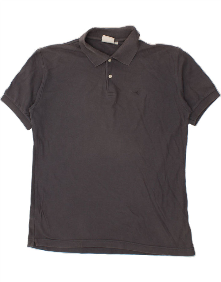 DIADORA Mens Polo Shirt IT 50 Medium Grey Cotton Vintage Diadora and Second-Hand Diadora from Messina Hembry 