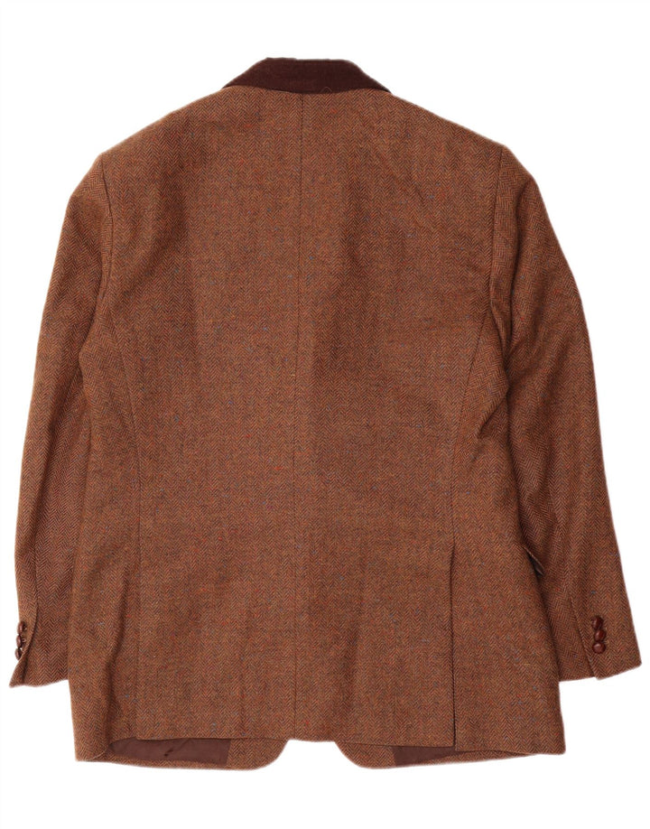 John Molloy Herre 3-knaps blazerjakke EU 52 XL Brun sildebensuld