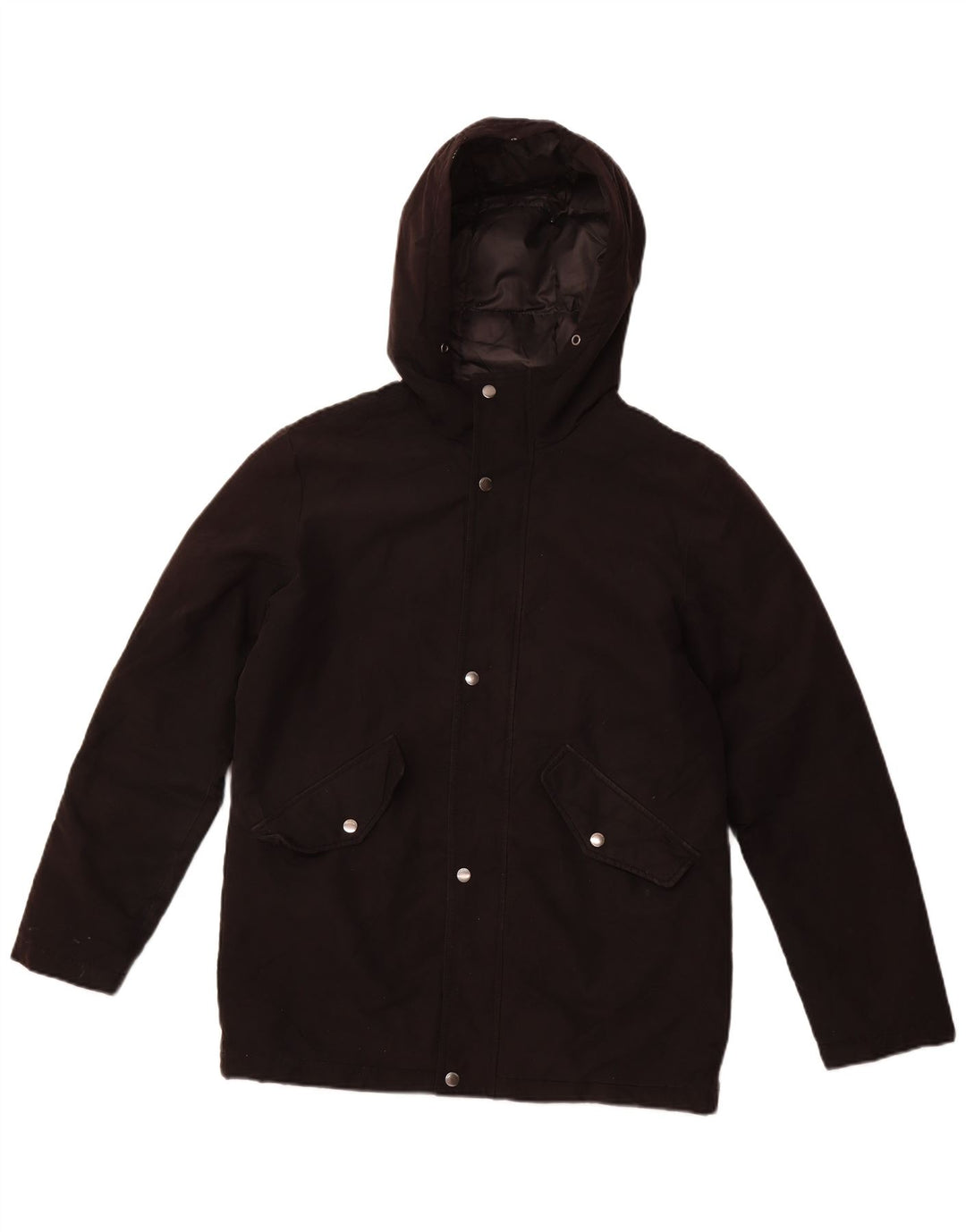JACK & JONES Herre hættepolstret jakke UK 34 XS Sort polyester
