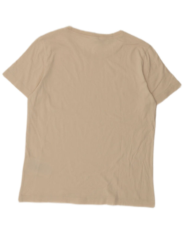 Champion Dame T-Shirt Top UK 18 XL Off White Bomuld