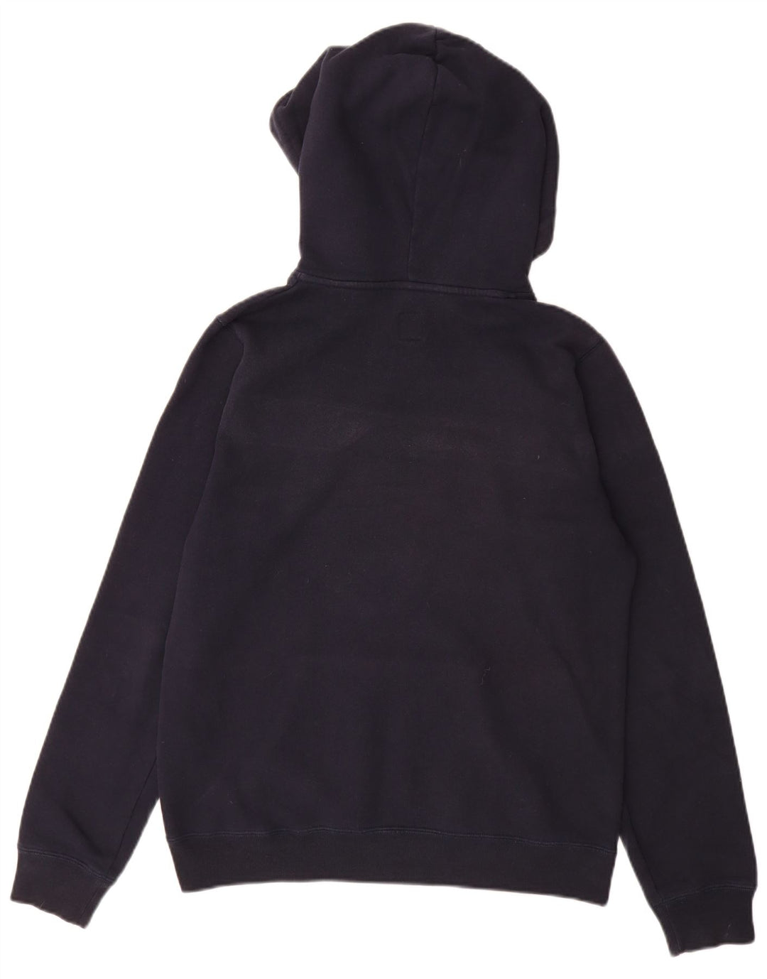 JACK WILLS Grafisk hættetrøje til kvinder UK 12 Mellem marineblå bomuld