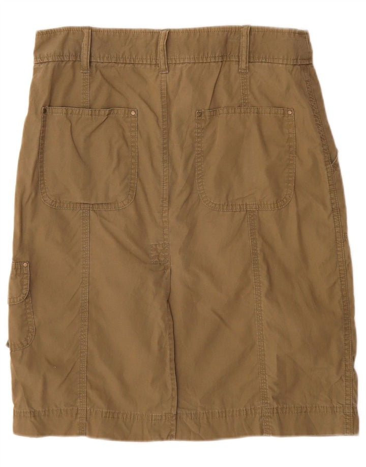 Marks & Spencer Dame Cargo Skirt UK 10 Small W28 Beige Bomuld