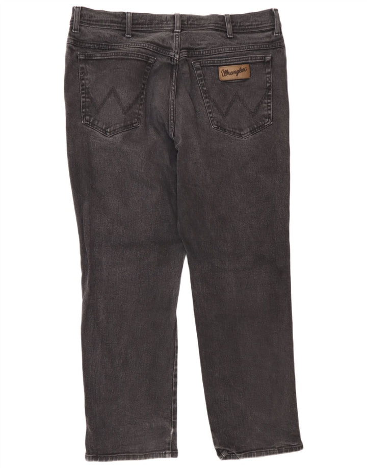 Wrangler Herre Texas Straight Jeans W40 L30 Grå Bomuld