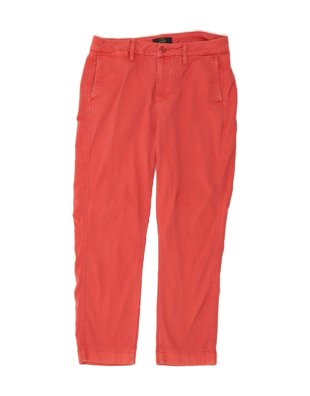 J. CREW Mens Slim Chino Trousers W27 L26 Red Cotton Vintage J. Crew and Second-Hand J. Crew from Messina Hembry 