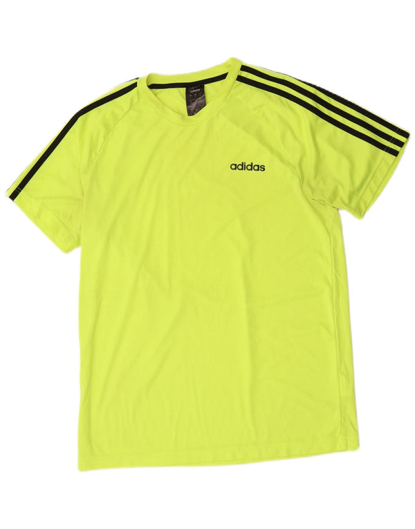 ADIDAS Herre Climalite T-Shirt Top Medium Grøn Polyester