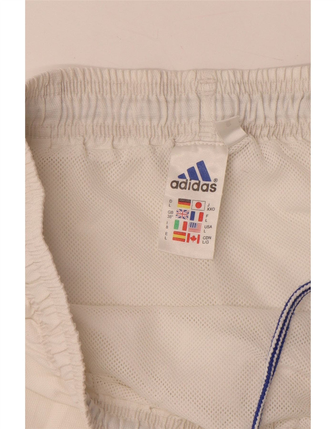 ADIDAS Herre Climalite Sportshorts UK 38 Medium White Polyester