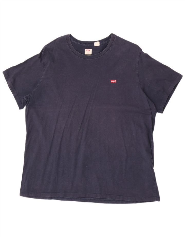 Levi's Herre Standard T-Shirt Top 2XL Marineblå Bomuld