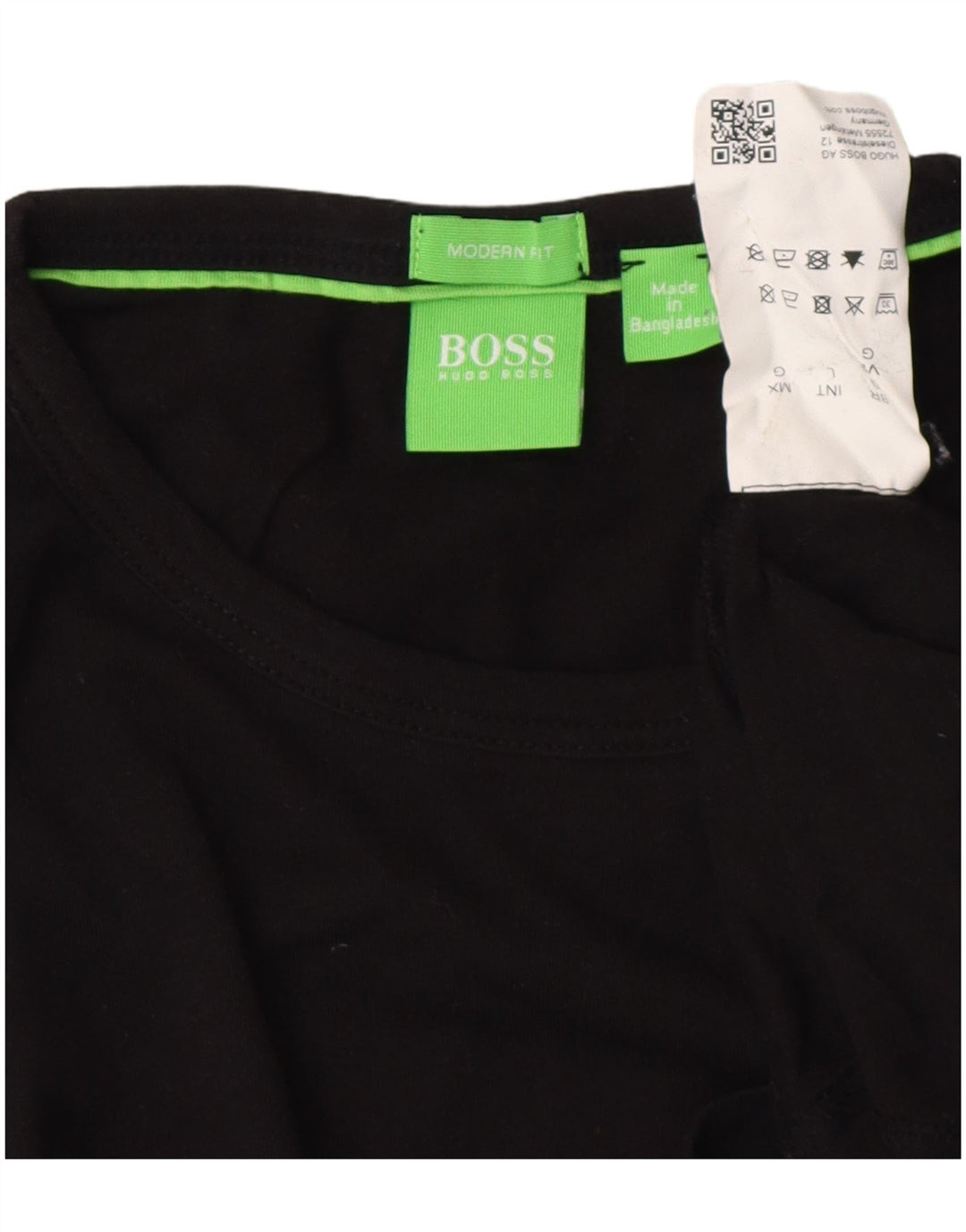 HUGO BOSS Herre Modern Fit Grafisk T-Shirt Top Stor Sort