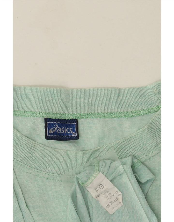 Asics Herre Grafisk T-Shirt Top Stor Grøn Colourblock Bomuld