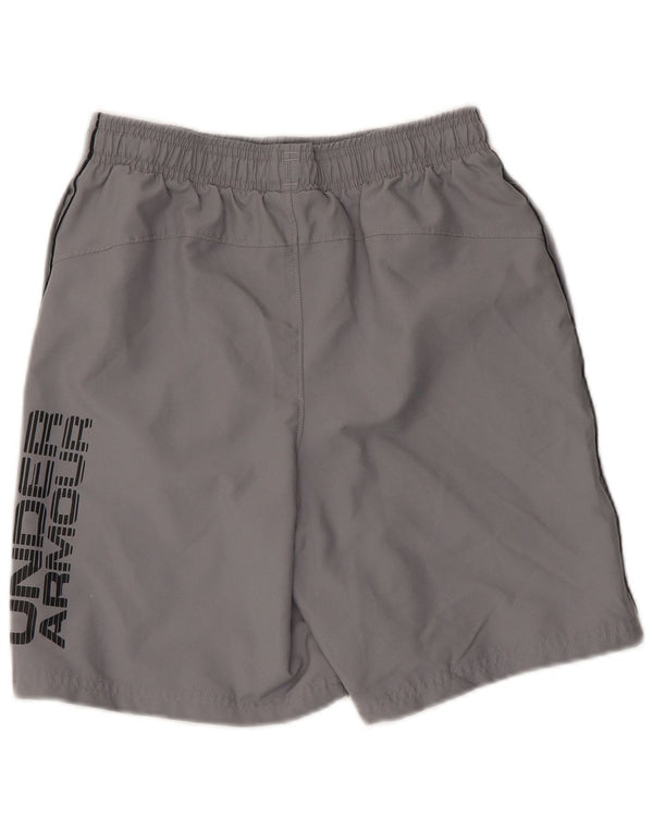 Under Armour Boys Heat Gear Grafiske sportsshorts 11-12 år Large Grå